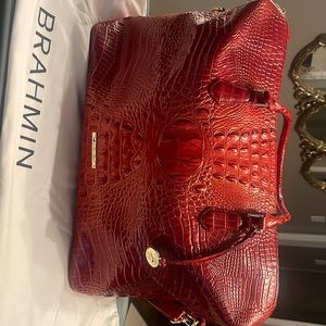Brahmin Duxbury Weekender- Carnation. Carried one time.